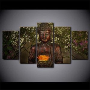 Tableau inspirant avec Bouddha rayonnant