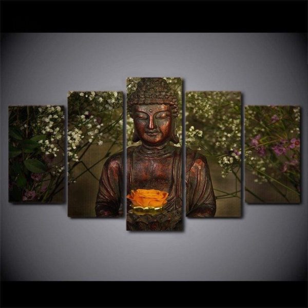 Tableau inspirant avec Bouddha rayonnant