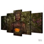 Décoration zen tableau Bouddha lumineux