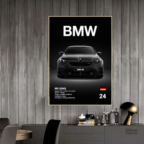 Tableau M5 G90 pour voiture, design moderne et épuré