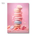 Tableau artistique sur les douceurs françaises : macarons