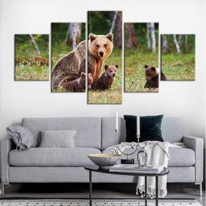 Tableau Maman ourse décoratif pour intérieur