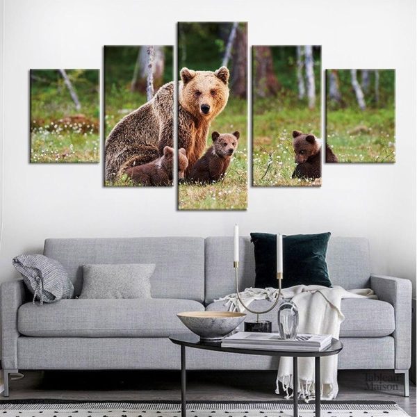 Tableau Maman ourse décoratif pour intérieur