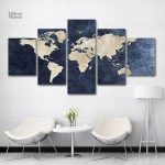 Tableau Mappemonde décoratif pour une ambiance voyage