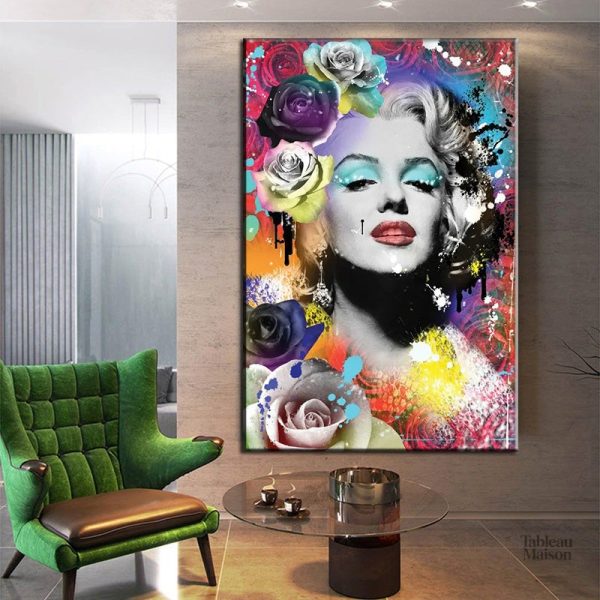 Illustration Pop Art de l'icône Marilyn Monroe