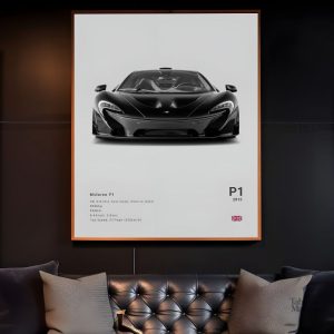 Illustration artistique de la voiture McLaren P1