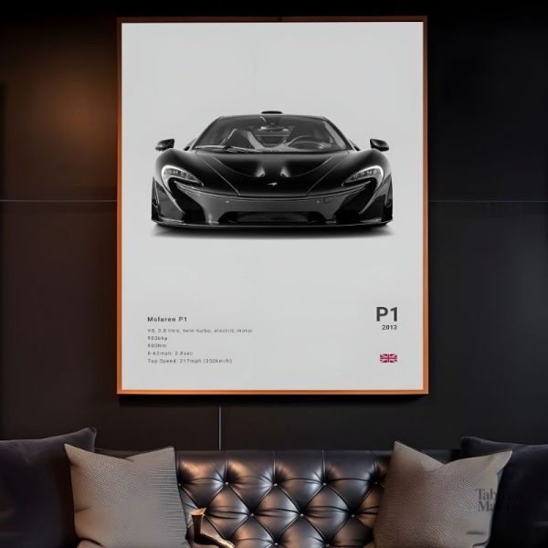 Illustration artistique de la voiture McLaren P1