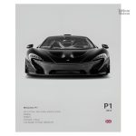 Tableau stylisé représentant la McLaren P1
