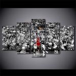 Œuvre d'art inspirée par la légende du basketball