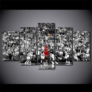 Œuvre d'art inspirée par la légende du basketball
