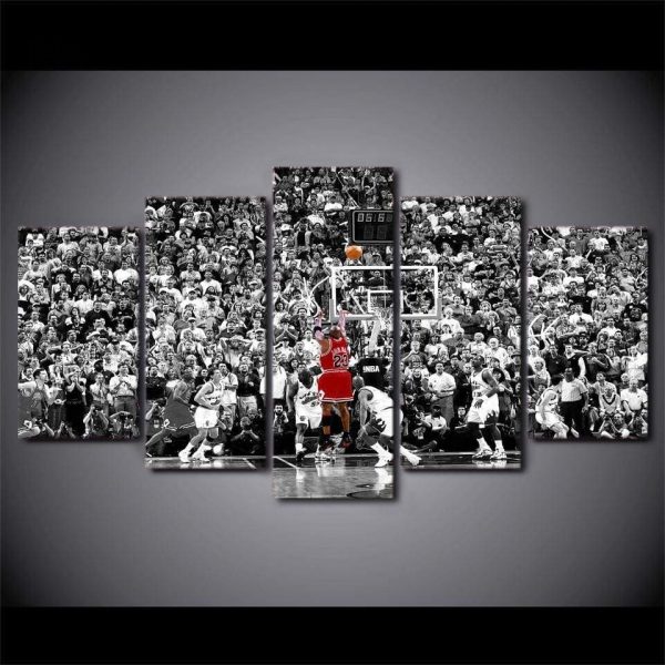 Œuvre d'art inspirée par la légende du basketball