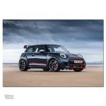 Illustration stylisée de la Mini Cooper sur toile