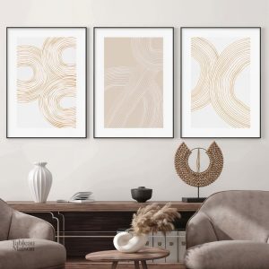 Tableau minimaliste beige moderne