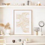 Tableau beige élégant pour un décor minimaliste