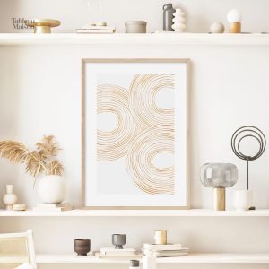 Tableau beige élégant pour un décor minimaliste