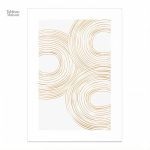 Tableau subtil beige, parfait pour la décoration moderne