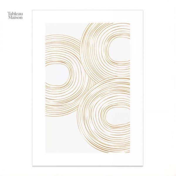 Tableau subtil beige, parfait pour la décoration moderne
