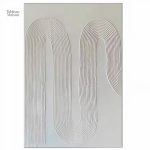 Tableau moderne à effet relief pour intérieur épuré