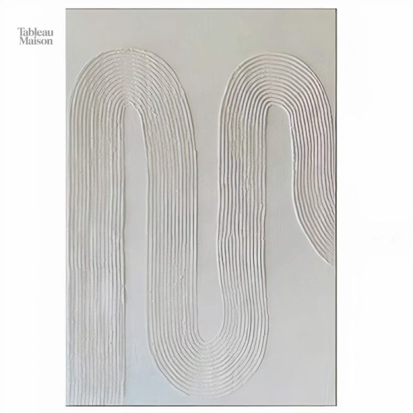 Tableau moderne à effet relief pour intérieur épuré