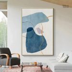 Design minimaliste mettant en avant la couleur bleue