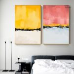 Tableau coloré au design épuré