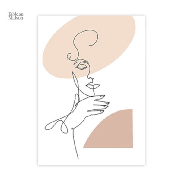 Tableau moderne mettant en avant la silhouette féminine
