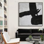 Art mural noir simple, parfait pour une décoration épurée