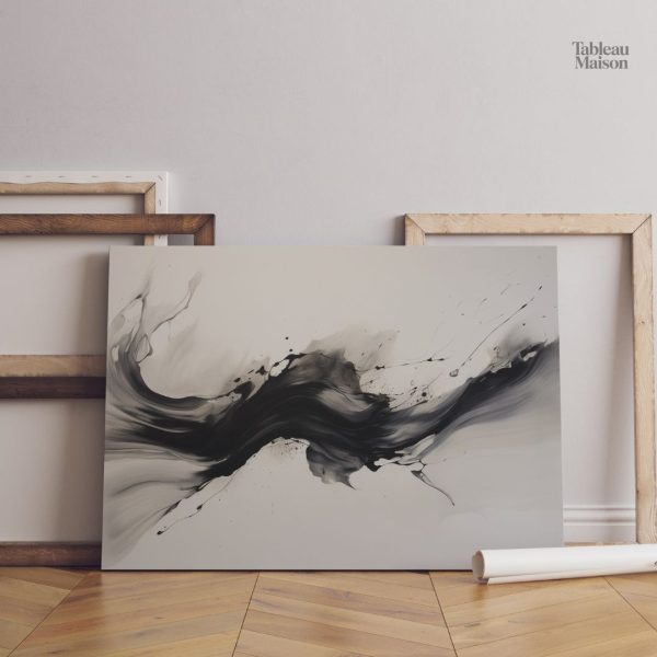 Tableau noir et blanc au style minimaliste