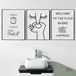 Art mural contemporain Toilettes