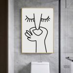 Tableau décoratif Toilettes design
