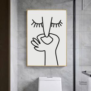 Tableau décoratif Toilettes design