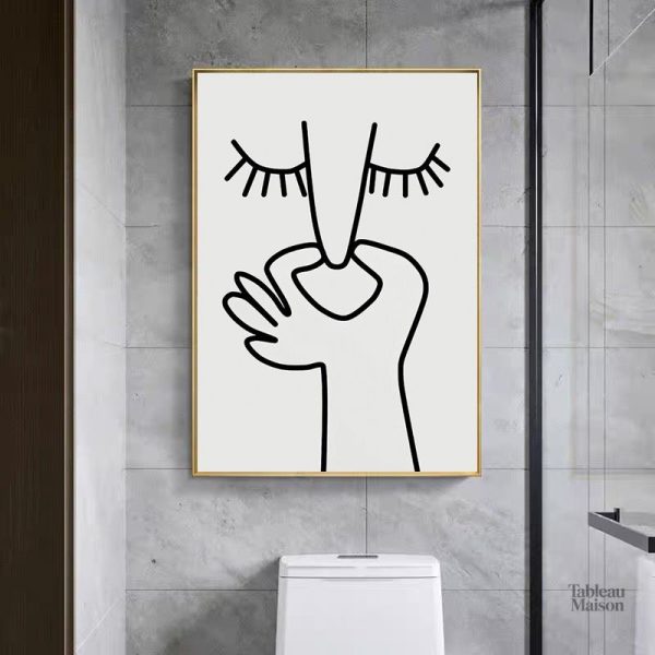 Tableau décoratif Toilettes design