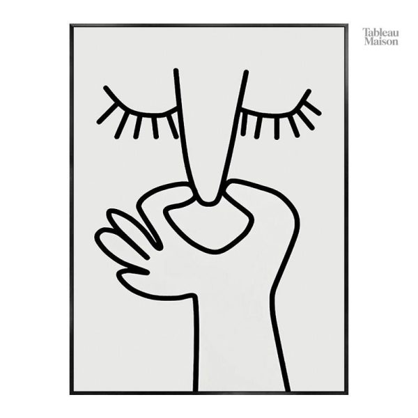 Illustration Toilettes minimaliste
