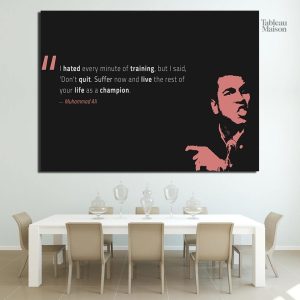 Tableau Mohamed Ali en art contemporain