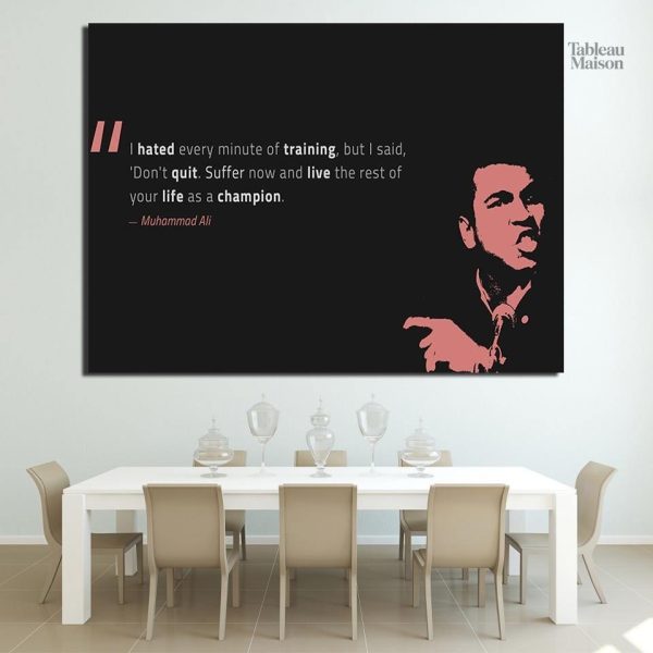 Tableau Mohamed Ali en art contemporain