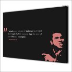 Tableau inspiré par la légende Mohamed Ali