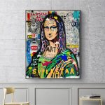 Tableau Mona Lisa en style street art