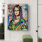 Art mural inspiré de la Mona Lisa