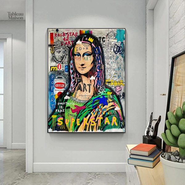 Mona Lisa en version graffiti artistique