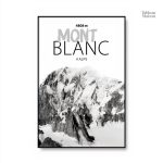 Tableau représentant les sommets majestueux du Mont Blanc
