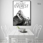 Tableau Mont Everest en toile, décor montagne moderne