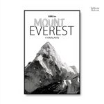 Art mural représentant le Mont Everest, nature majestueuse