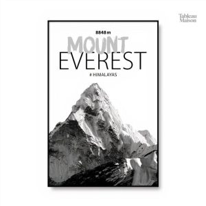 Art mural représentant le Mont Everest, nature majestueuse