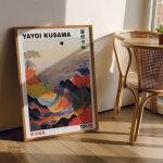 Tableau Montagne Rivière inspiré par Yayoi Kusama