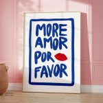 Tableau moderne More Amore por Favor