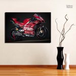 Tableau Ducati - œuvre d'art inspirée des motos