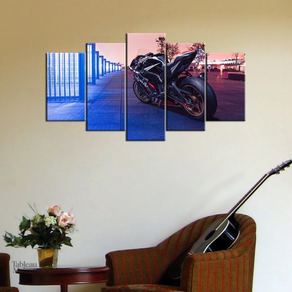 Art mural Kawasaki, design dynamique et contemporain