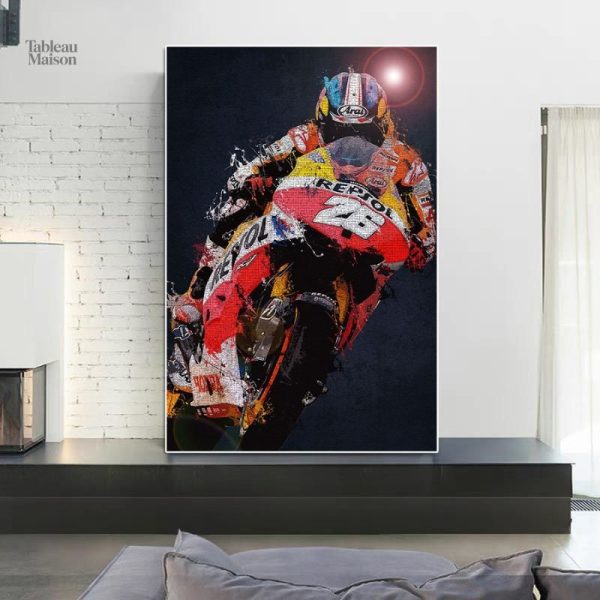 Tableau Moto Sportive en design moderne