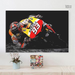 Tableau décoratif moto pour passionnés de vitesse
