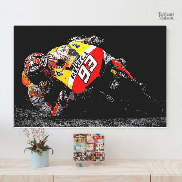 Tableau décoratif moto pour passionnés de vitesse